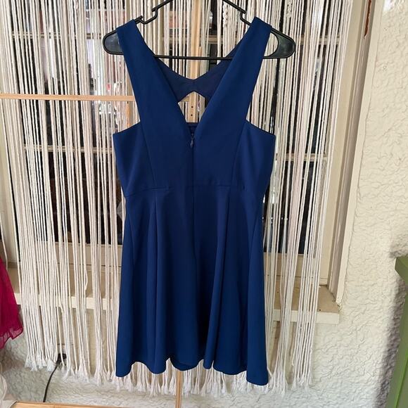 BCBGeneration Royal Blue Cutout Mini Dress (B) - Picture 3 of 3